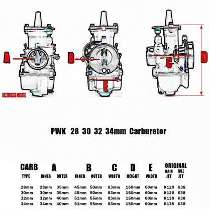 Keihin PWK Carb 24-34mm